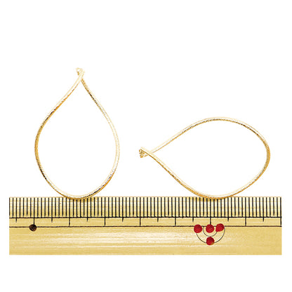 Handicraft bracket "Metal Hoop Large 36 x 24mm Gold 271/0293"