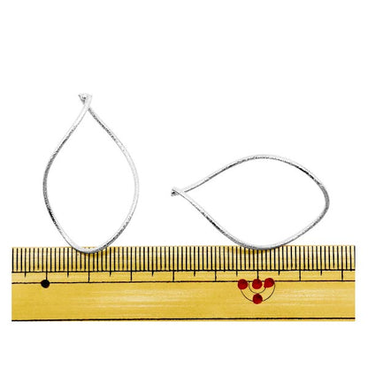 Handicraft bracket "Metal Hoop Large 36 x 24mm Silver 271/0293"