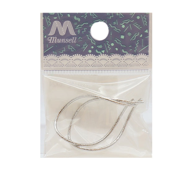 Handicraft bracket "Metal Hoop Large 36 x 24mm Silver 271/0293"