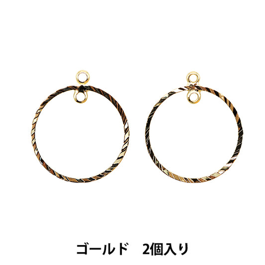 Handicraft bracket "Metal hoop parts 20mm gold 271/0294"