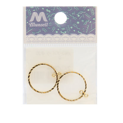 Handicraft bracket "Metal hoop parts 20mm gold 271/0294"