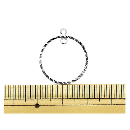 Handicraft bracket "Metal hoop parts 20mm silver 271/0294"