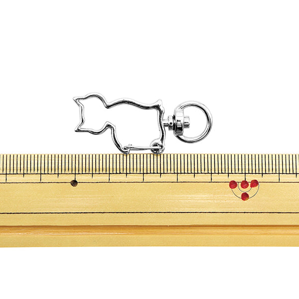 مستلزمات الحرف اليدوية "سلسلة مفاتيح قطة فضية 271/0323"