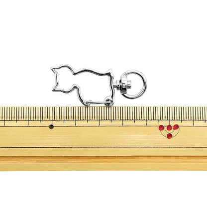 مستلزمات الحرف اليدوية "سلسلة مفاتيح قطة فضية 271/0323"
