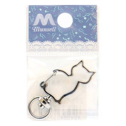 مستلزمات الحرف اليدوية "سلسلة مفاتيح قطة فضية 271/0323"