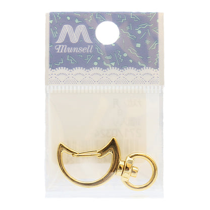 手芸金具 『キーホルダー 月 ゴールド 271/0324』