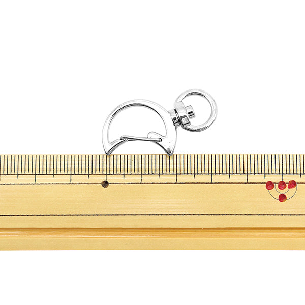 手芸金具 『キーホルダー 月 シルバー 271/0324』