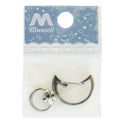 手芸金具 『キーホルダー 月 シルバー 271/0324』