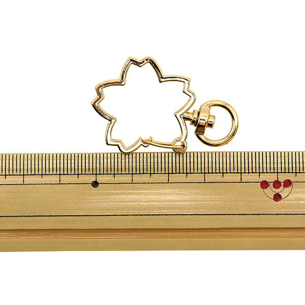 手芸金具 『キーホルダー 桜 ゴールド 271/0325』