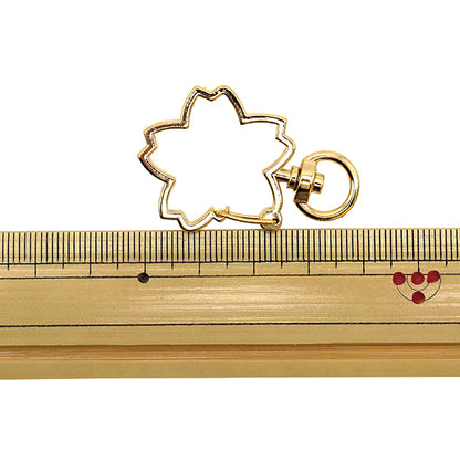 手芸金具 『キーホルダー 桜 ゴールド 271/0325』