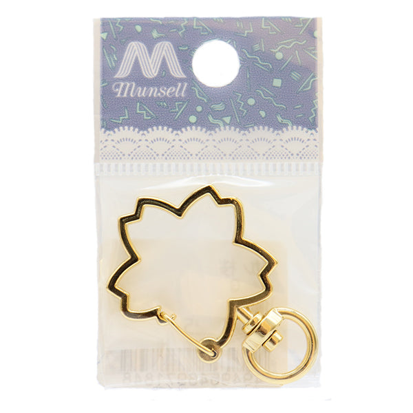 手芸金具 『キーホルダー 桜 ゴールド 271/0325』