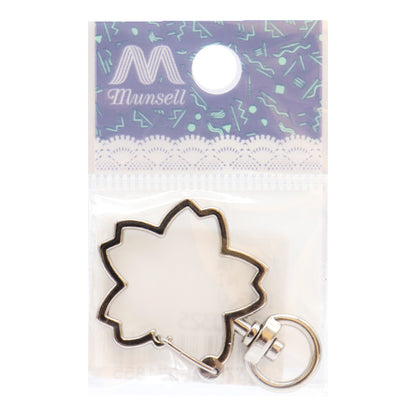 手芸金具 『キーホルダー 桜 シルバー 271/0325』