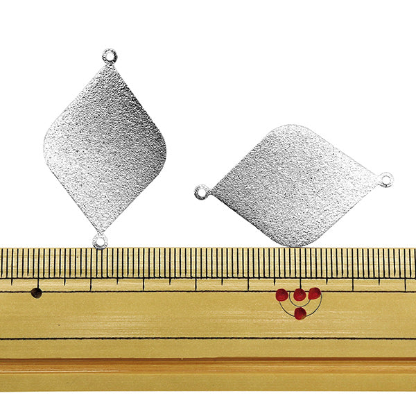 Кронштейн ручной работы "Металлические детали 38 x 23 мм серебро 2 куски 271/0346"