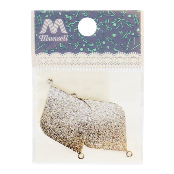 Кронштейн ручной работы "Металлические детали 38 x 23 мм серебро 2 куски 271/0346"