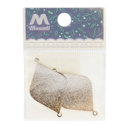 Кронштейн ручной работы "Металлические детали 38 x 23 мм серебро 2 куски 271/0346"