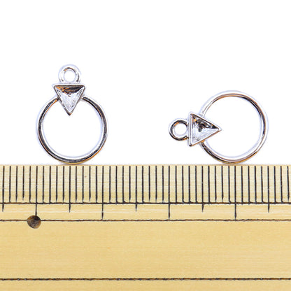 Кронштейн ручной работы "Металлические детали 15,5 x 11 мм 2 кусочки серебро 271/0356"