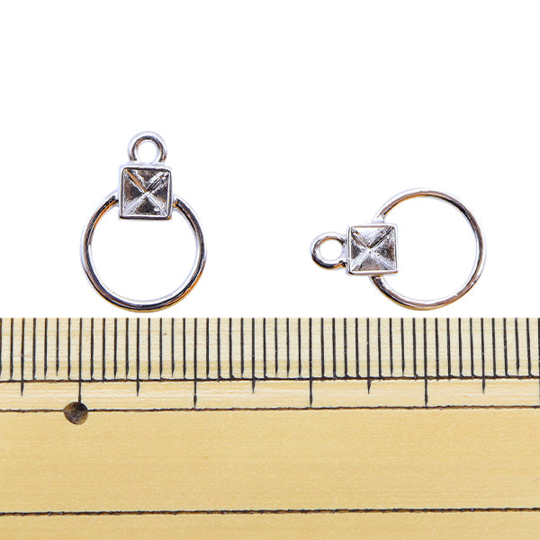 Ручной кронштейн «Металлические детали 15,5 x 11 мм 2 кусочки серебро 271/0357"