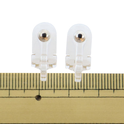 Staffa artigianale "Resina auricolare palla reggiseno 4mm s"