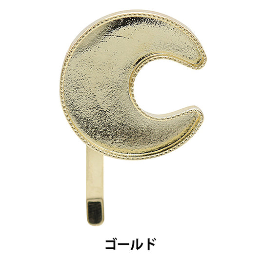 Handicraft bracket "Moon frame hook pony gold 271/0370"