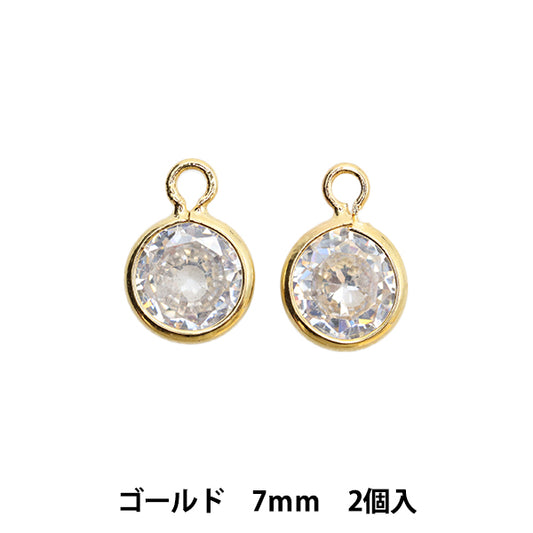 Matériel accessoire "Zirconia cubic 1 Can 7mm Gold 271 / 0390G"