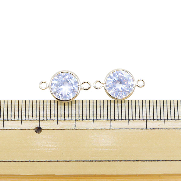 Материал аксессуаров "Циркония кубик 2 CAN 9 мм золото 271/0393G"