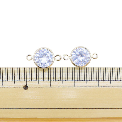 Материал аксессуаров "Циркония кубик 2 CAN 9 мм золото 271/0393G"