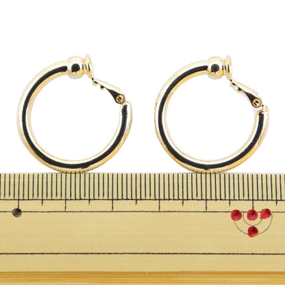 Handicraft bracket "hoop earrings 25mm nickel free gold 271/0404"