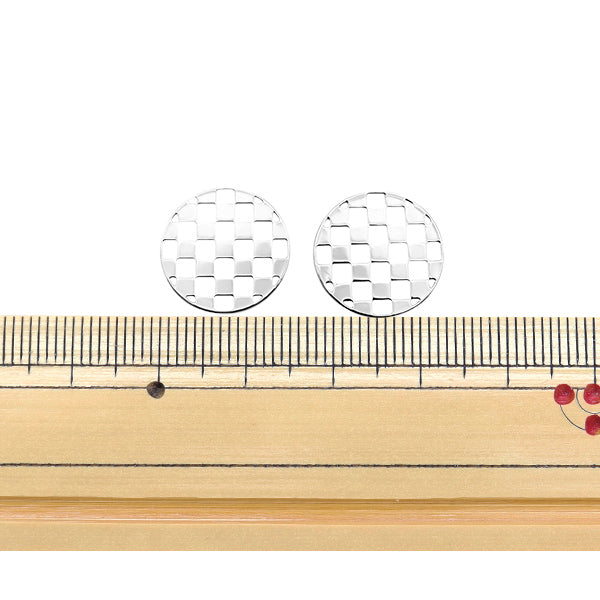 Accessory material "Japanese pattern watermark part Ichimatsu 15mm Silver CM4961-205"