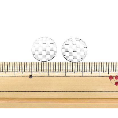 Accessory material "Japanese pattern watermark part Ichimatsu 15mm Silver CM4961-205"