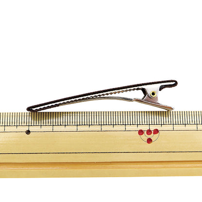 Handicraft bracket "GloglanRibbonWith a clip 60mm brown/silver HA1301-206]