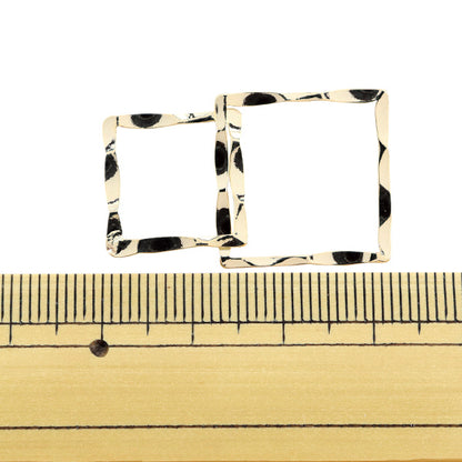 Handicraft bracket "Hoop parts 2 consecutive square 44mm gold TS2454-201"