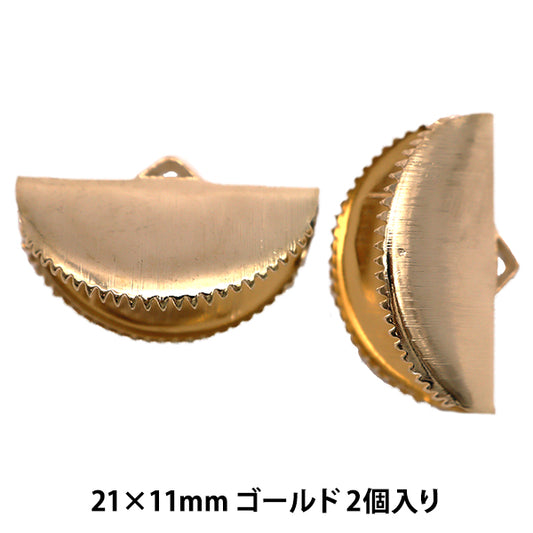 Support d'artisanat "RubanCastragia Handy Yen Hair Line Finish 21 × 11 mm Gold 2 Pieces TK2342-203"