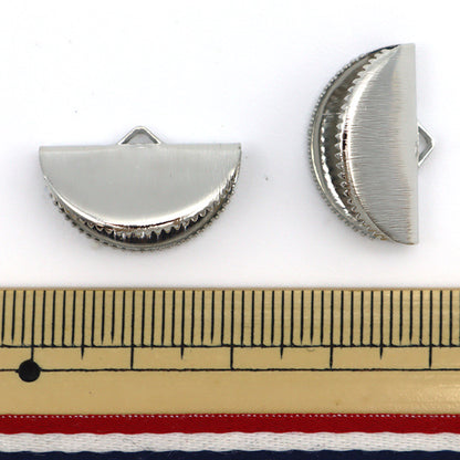 Support d'artisanat "RubanCASP METER COURT CIRCLE CIRCLE FINITION 21 × 11 mm Silver 2 Pièces TK2343-205"