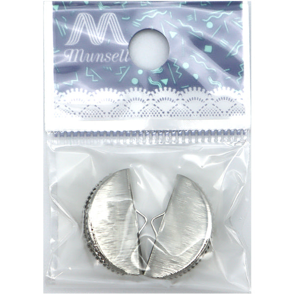 Support d'artisanat "RubanCASP METER COURT CIRCLE CIRCLE FINITION 21 × 11 mm Silver 2 Pièces TK2343-205"