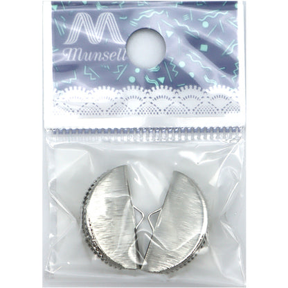 Support d'artisanat "RubanCASP METER COURT CIRCLE CIRCLE FINITION 21 × 11 mm Silver 2 Pièces TK2343-205"