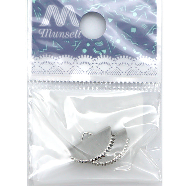 Support d'artisanat "RubanCASP METER COURT CIRCLE CIRCLE FINITION 15 × 9 mm Silver 2 Pièces TK2345-205"