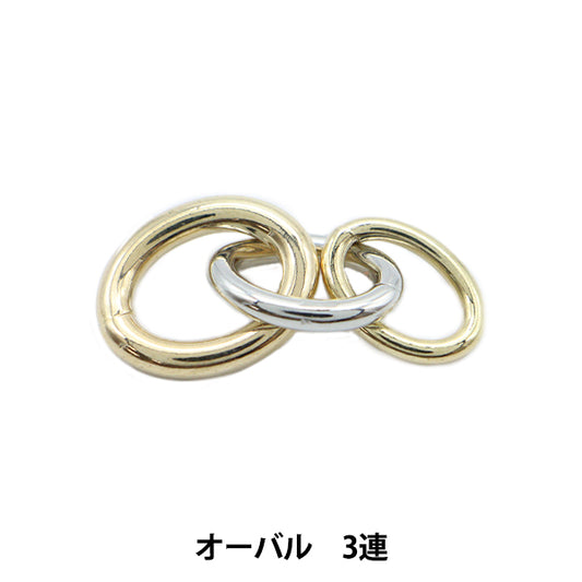 Handicraft bracket "Combination Metal Parts Round 3 Gold Rhodium Color"