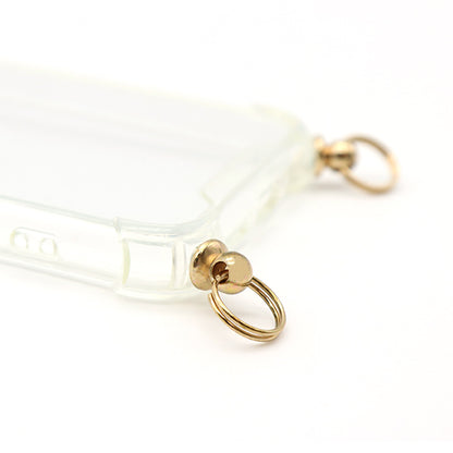 Handicraft material "iPhone case with bracket iPhone7 ・ 8 ・ SE Clear x Gold ZA0480"