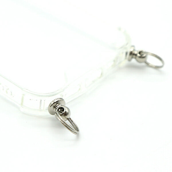 Material de la artesanía "Case de iPhone con el soporte iPhone12mini Clear X Silver ZA0546"