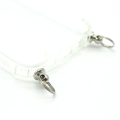 Material de la artesanía "Case de iPhone con el soporte iPhone12mini Clear X Silver ZA0546"