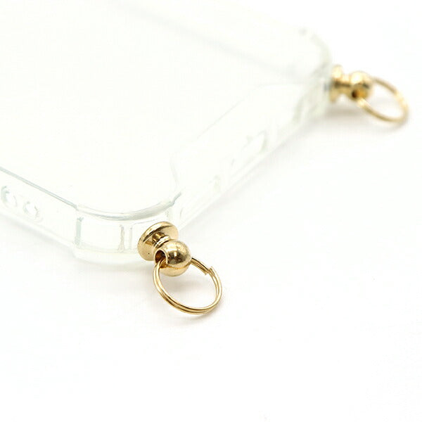 Handicraft material "iPhone case with bracket iPhone12 / 12PRO Clear x Gold ZA0547"