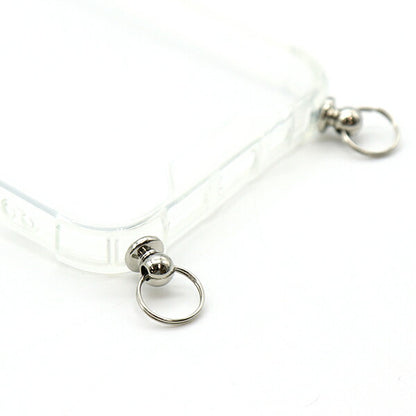 خامات يدوية "جراب ايفون بتركيبات معدنية لهاتف ايفون 13 برو، شفاف × فضي ZA0550"