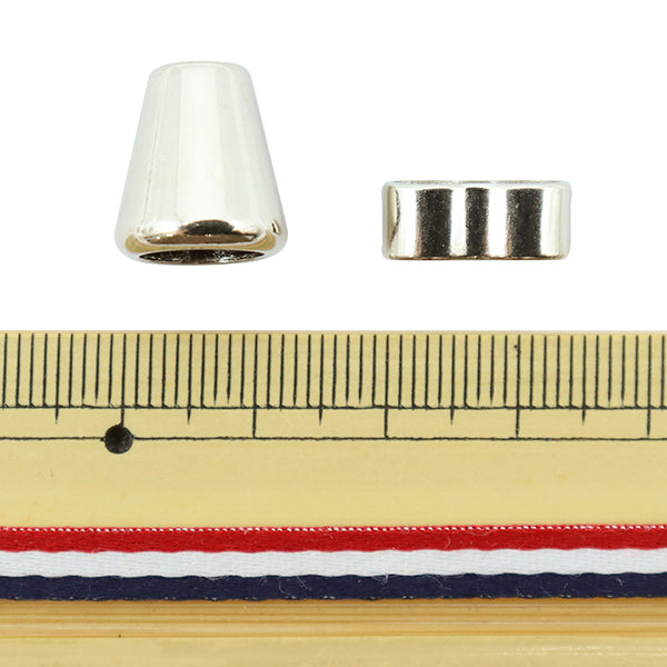 Handicraft material "Strap code parts set Silver 2 pieces each ZA0493"