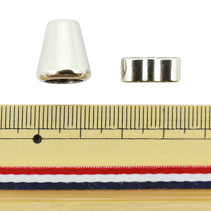 Handicraft material "Strap code parts set Silver 2 pieces each ZA0493"