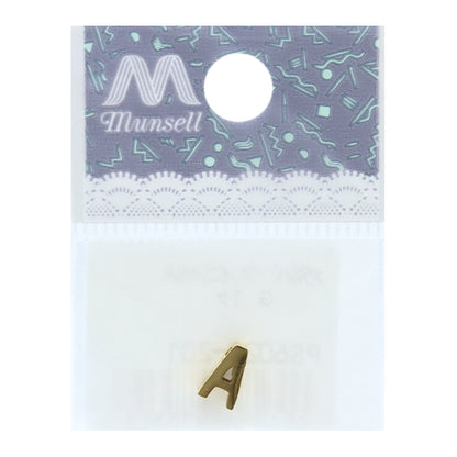 Piezas de metal "Inicial A 8 mm Gold 1 PS6029-201"