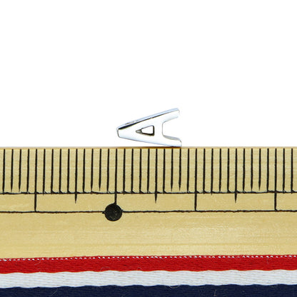 Piezas de metal "Inicial A 8 mm plateado 1 pieza PS6030-999"