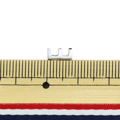 Metal parts "Initial E 8mm Silver 1 PS6032-999"