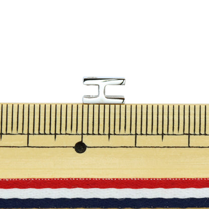 Piezas de metal "Inicial H 8 mm plateado 1 pieza PS6034-999"