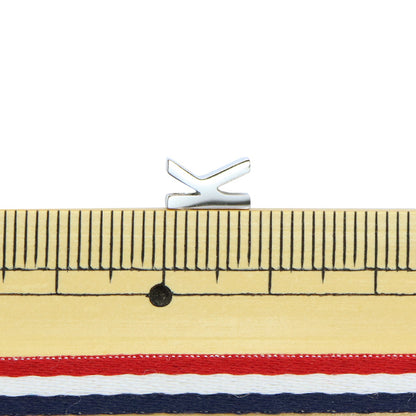 Piezas de metal "Inicial K 8 mm plateado 1 pieza PS6036-999"