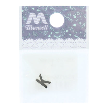 Piezas de metal "Inicial K 8 mm plateado 1 pieza PS6036-999"